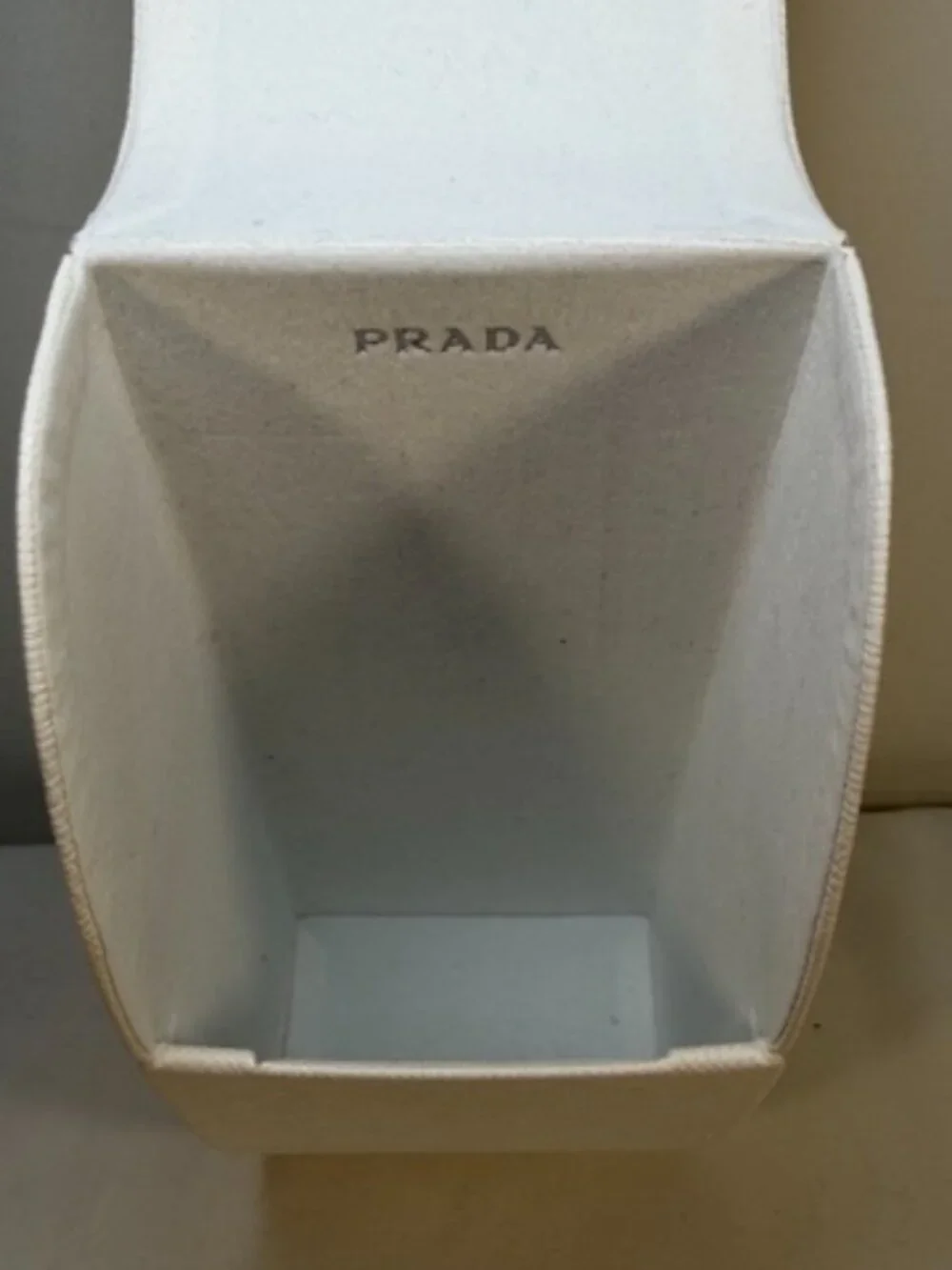 PRADA Flip Top Large Hardshell Sunglass Glasses Case White